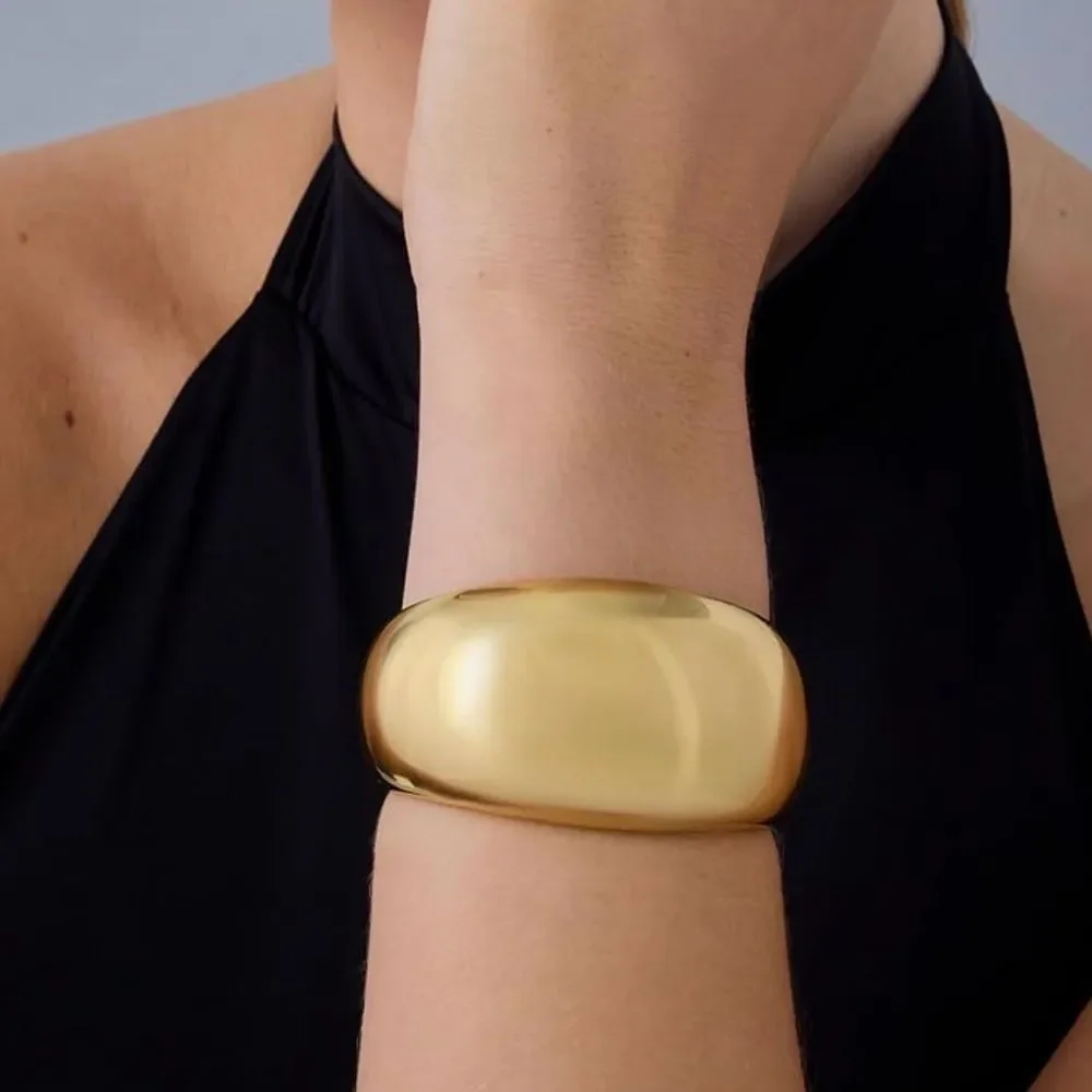 NEW 14K Gold Plated Chunky Cuff Bracelet